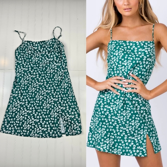 jade basin mini dress green JADE Mini Dress